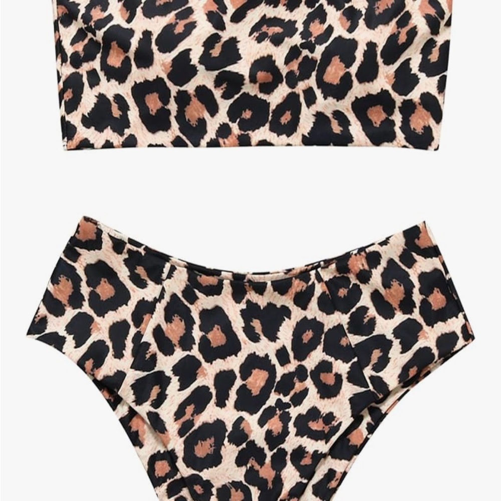 Leopard Print Bikini Set